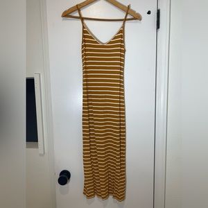 H&M Ribbed Striped Midi Dress